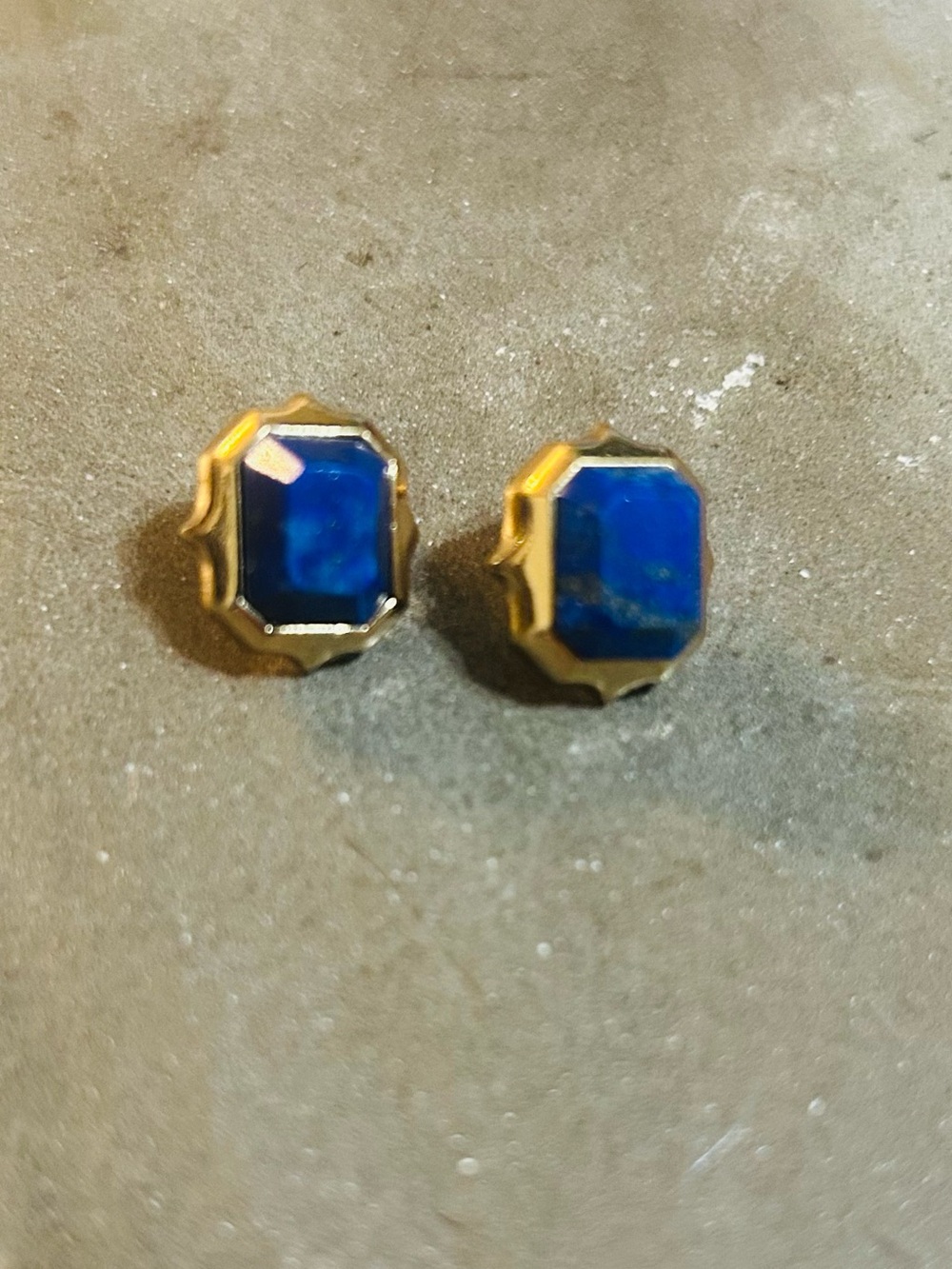 Anthropologie Isharya Blue Lapis Stud Earrings
